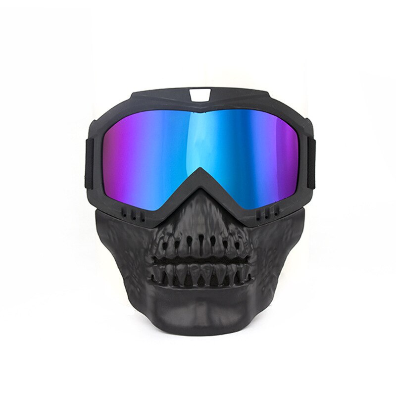 Gafas de Motocross desmontables a prueba de viento, máscara de calavera para motocicleta, gafas de sol para Mtb, protección UV, gafas MX para ATV/Enduro/BMX: 024-color