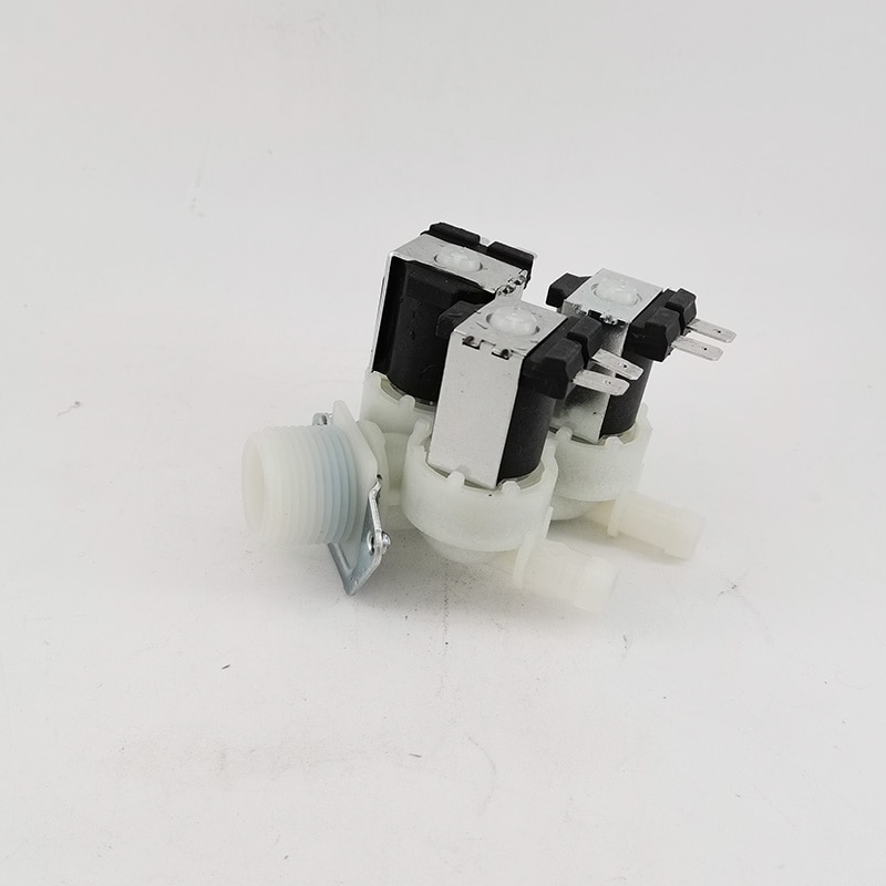 Low water pressure 3 way water solenoid valve 12V 24V flow control valve Parallel type one in three out