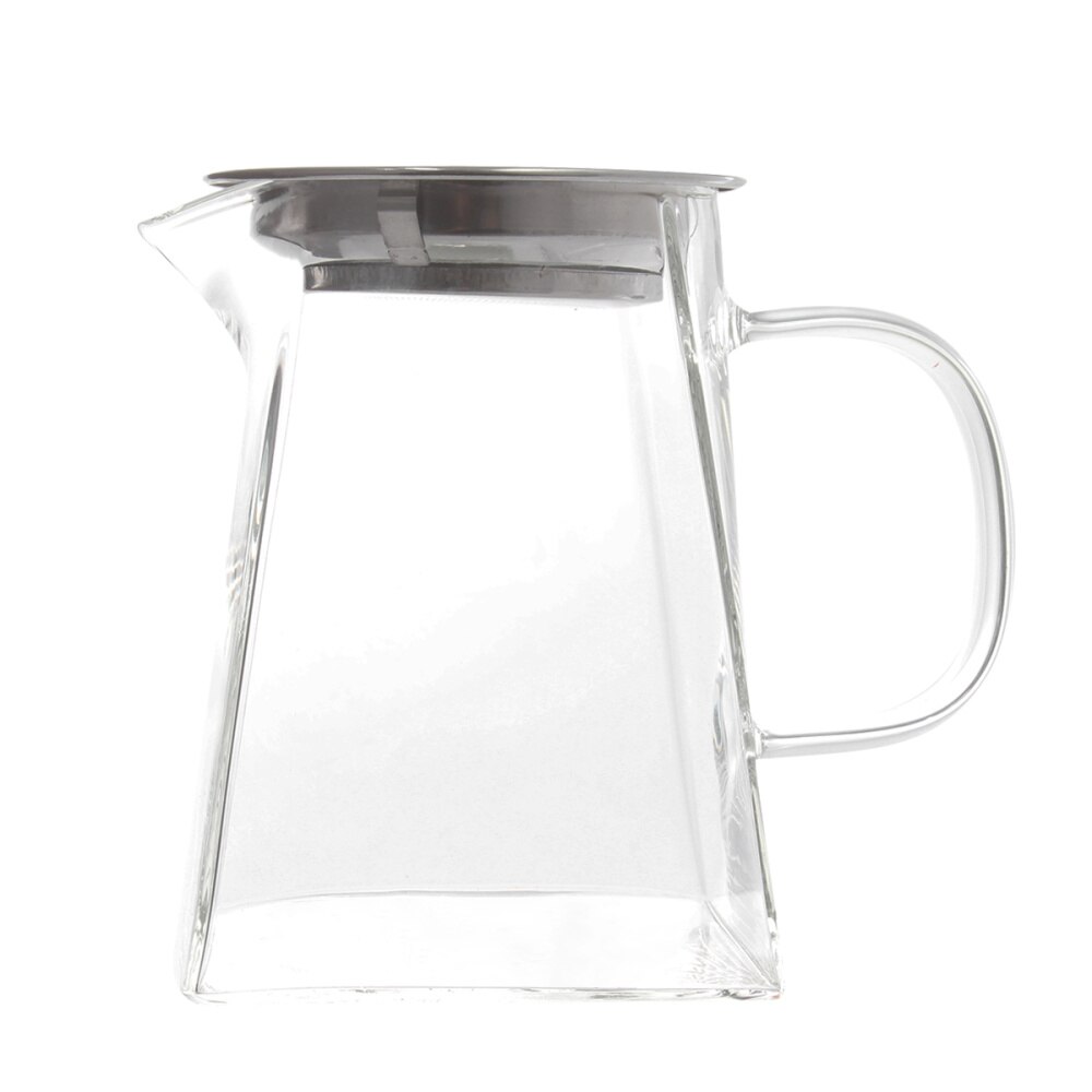 1pc Square Shaped Glass Water Bottle Simple Glass Cup Double Glass Coffee Mug for Office Home (500ml)