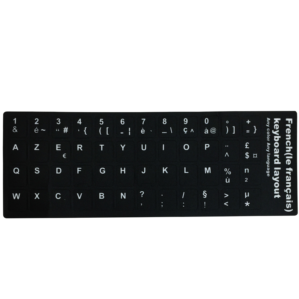 Keyboard Key Sticker for Laptop Letter Notebook Computer Decal Skin Spanish Russian Korean Arabic English Thai German Italian: green