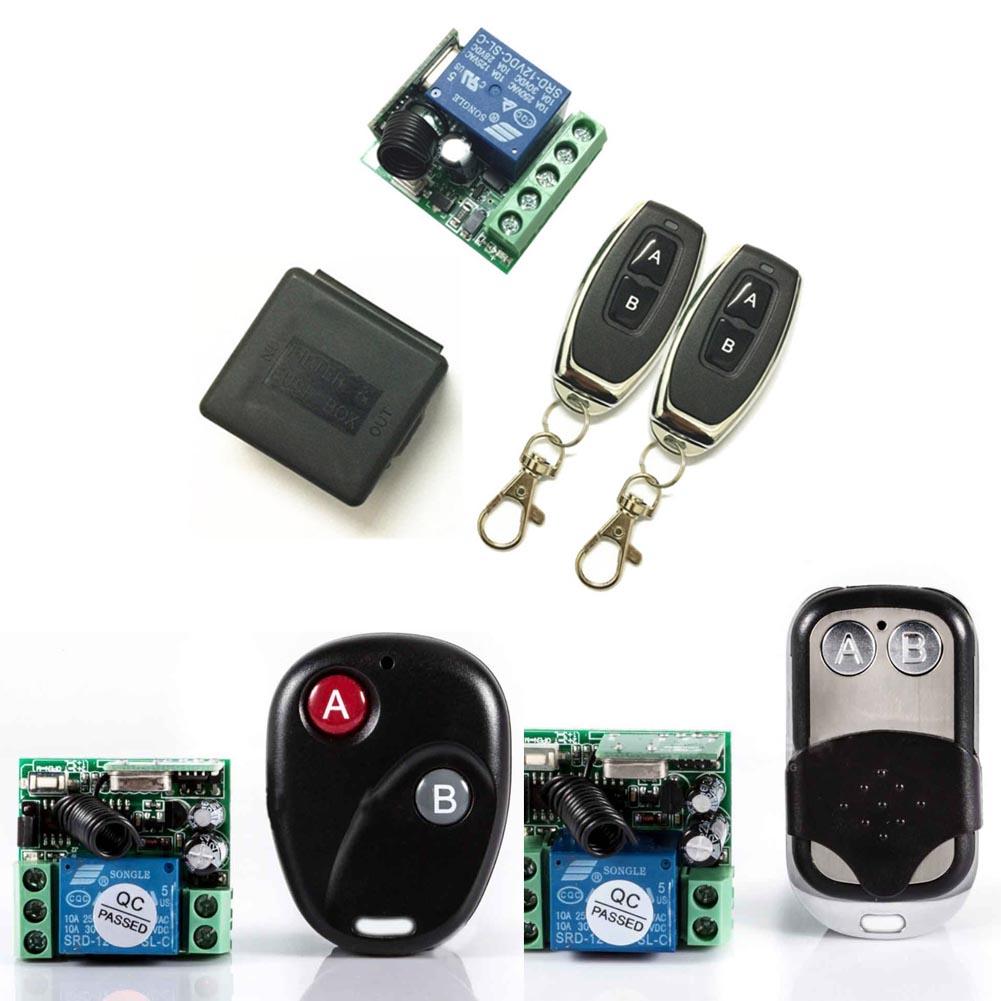 Universal Wireless Remote Control Switch DC12V 10A 433MHz Telecomando Transmitter with Receiver 433mhz remote control