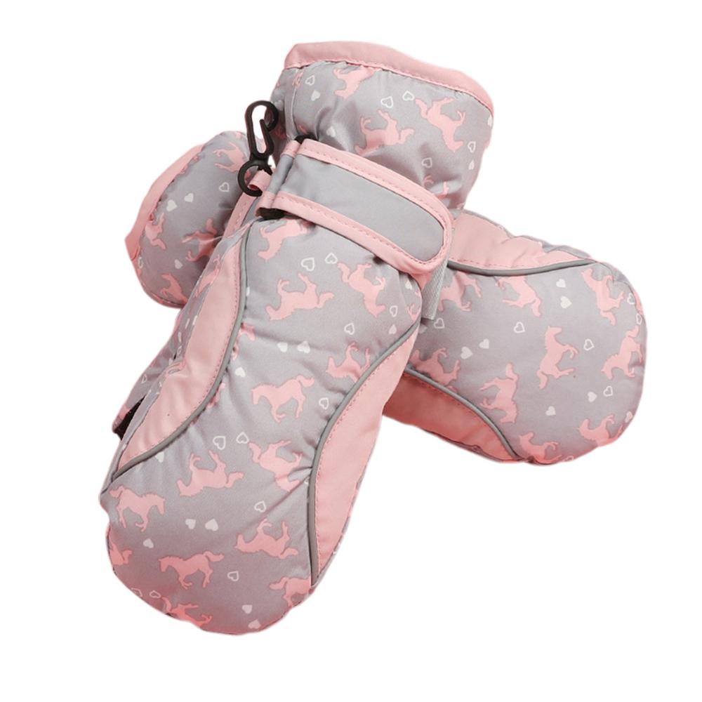 Schattige kinderen warme skihandschoenen jongens meisjes winter outdoor waterdichte antislip wanten: Lgy