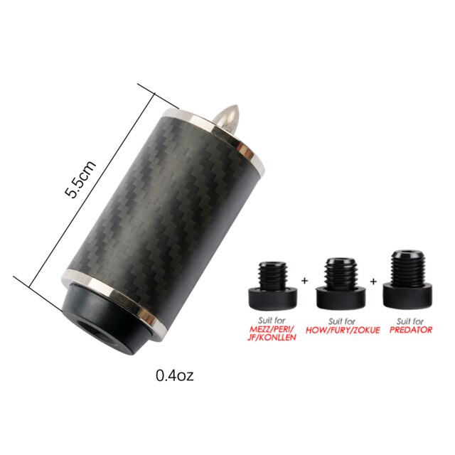 Billiards Carbon Fiber Extension for Mezz Predator Mit FURY KONLLEN HOW PERI Jflowers Cue Extension Billiard Accessories: B