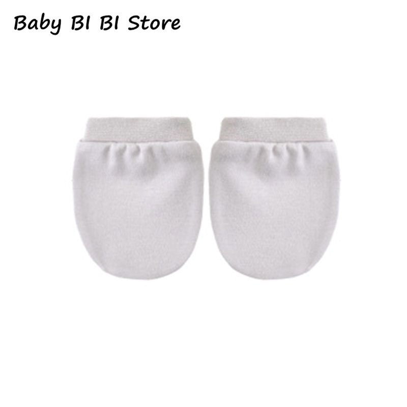 1 Pair Cotton Blended Baby Gloves Scratch Face Protection Glove Soft Newborn Infants Shower Girls Boys
