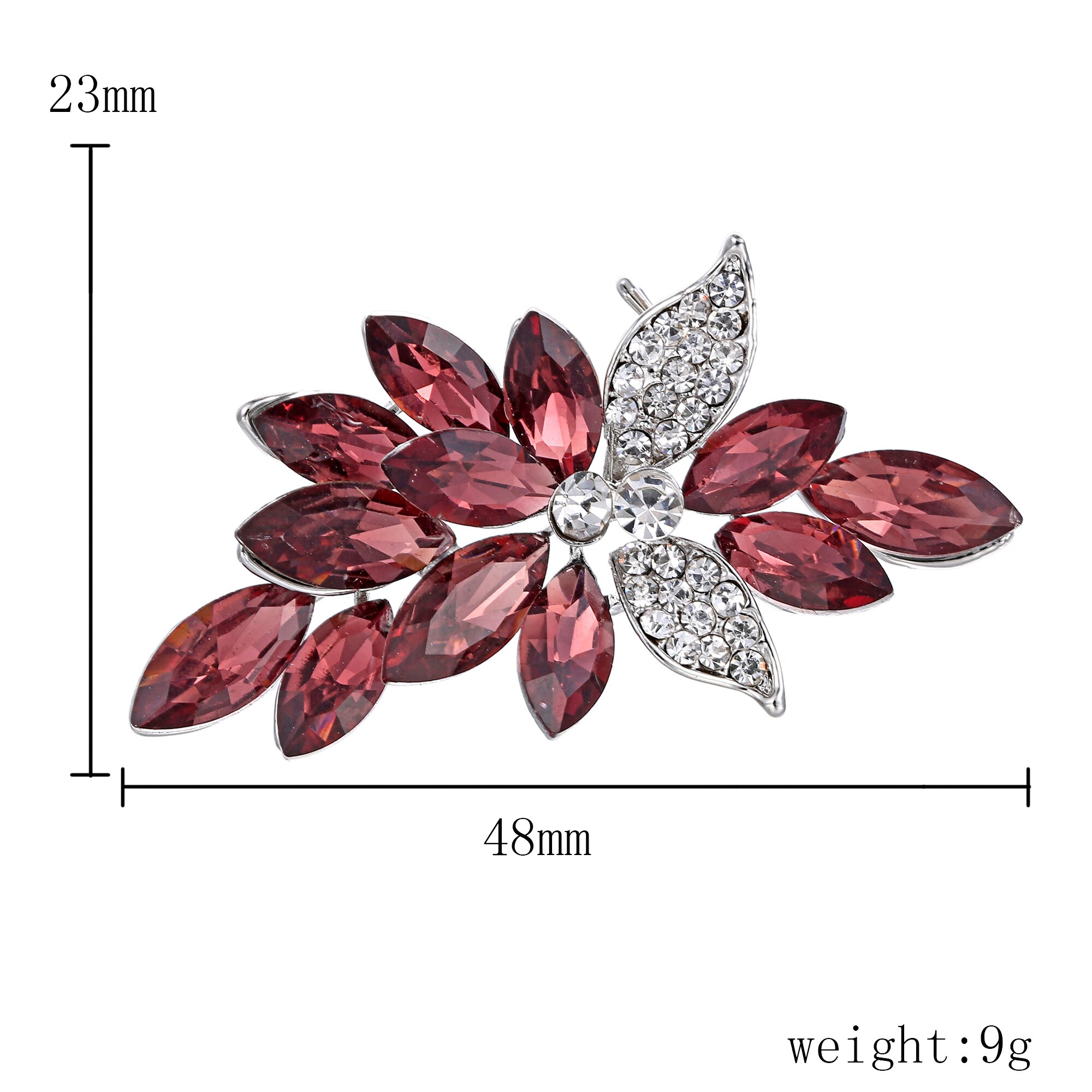 Rinhoo Big Crystal Women Brooches Pins flower Brooch Pin Jewelry Scarf Brooch For women clothing accessories