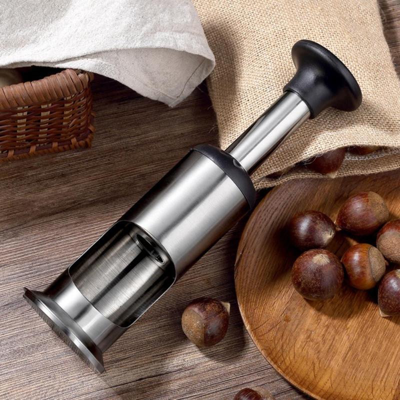 1PCS Stainless Steel Chestnut Opener Household Manual Peeling Sheller Practical Opening Tool Nutcracker Kitchen Gadgets