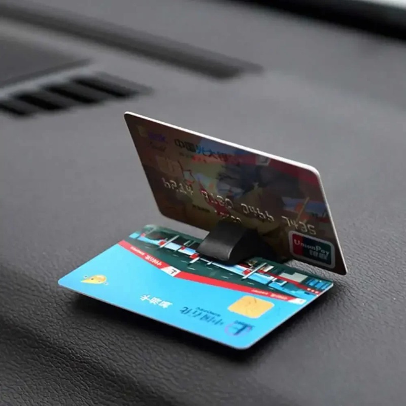 Multifunctionele autokaartklem Parkeerkaart Vaste houder Clip Auto-accessoires Tijdelijke parkeerkaart Tickethouder Auto-interieur