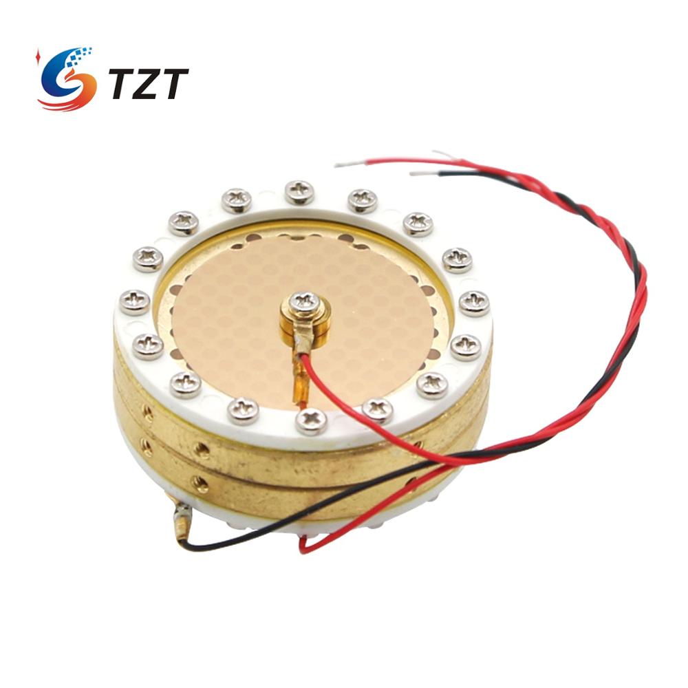 TZT 34mm Capsule Large Diaphragm Condenser Mic Capsule Double Sided Gold-Plated for Recording Studio Micphone