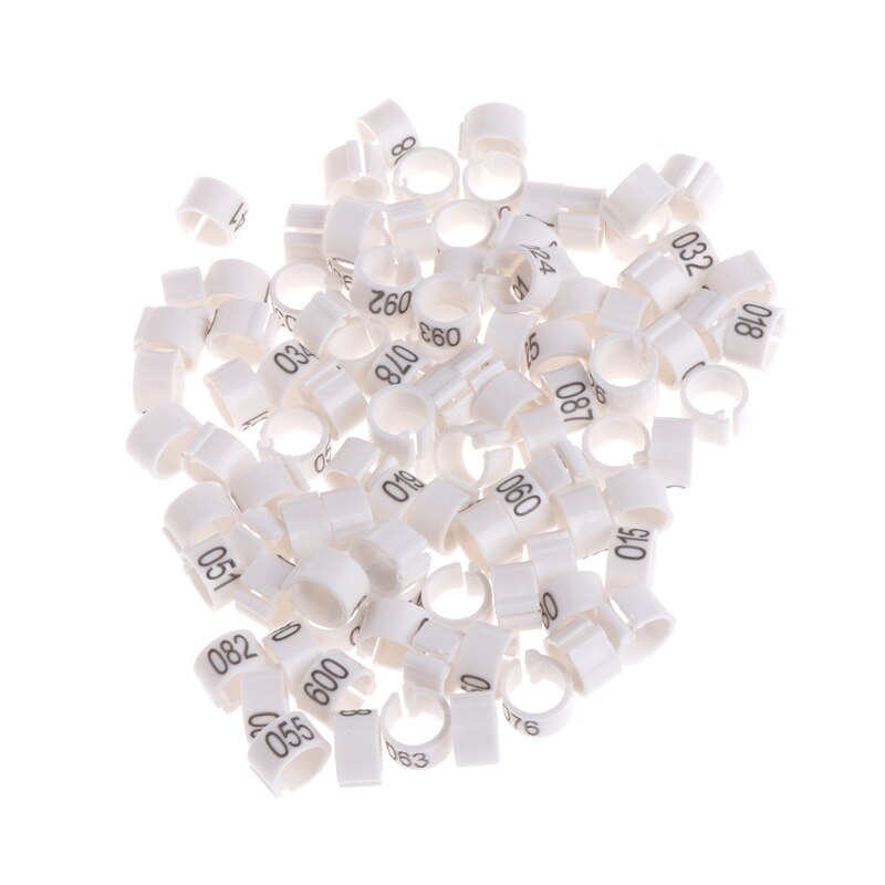 100x Tauben-Beimringe 8 Mm – Leicht, Wiederverwendbar, Pink, Für Einfache Identifikation Und Altersbestimmung