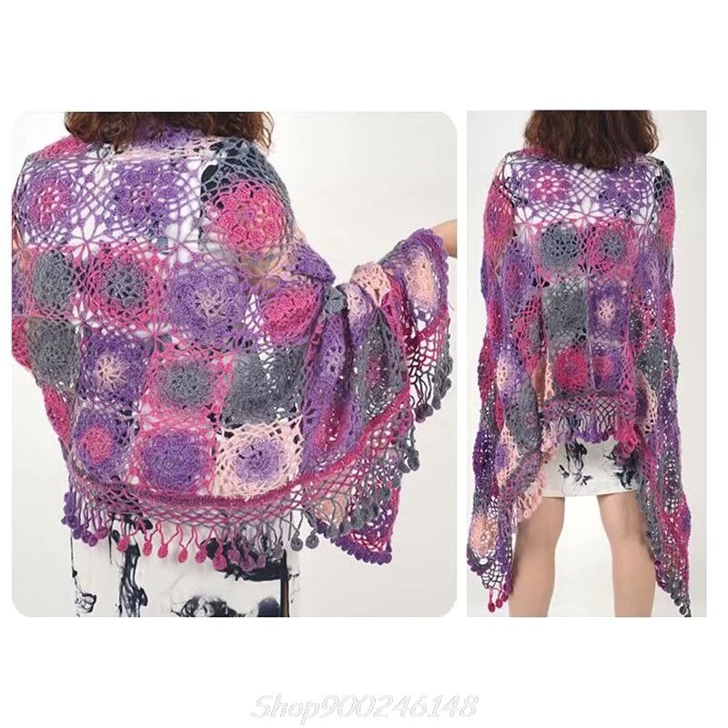 Soft Worsted Yarn Rainbow Gradient Colors DIY Baby Knitting Wool Shawl Scarf Sweater Crochet Thread Supplies Jy16 20