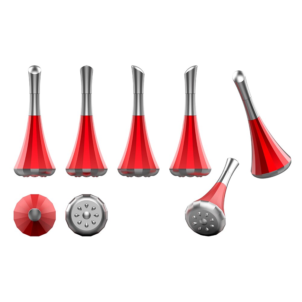 Microcurrent Face Lift Machine Ice Skin Firming Vibrating Anti Aging Face Massager Eye Wrinkle Removal Facial Toning Device V-#1