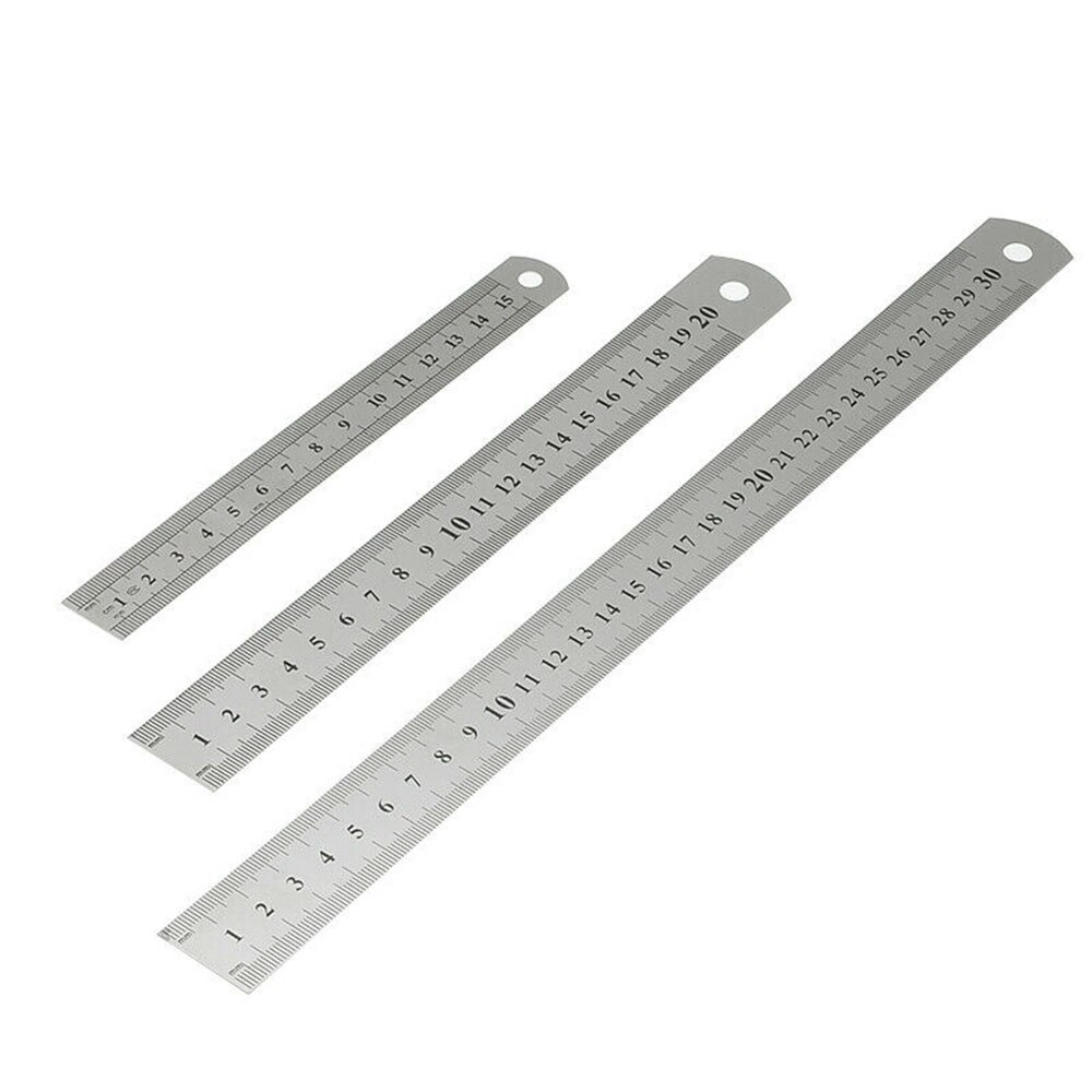 Sewing Foot Sewing 15-30cm Stainless Steel Metal Straight Ruler Ruler Tool Precision Double Sided Measuring Tool