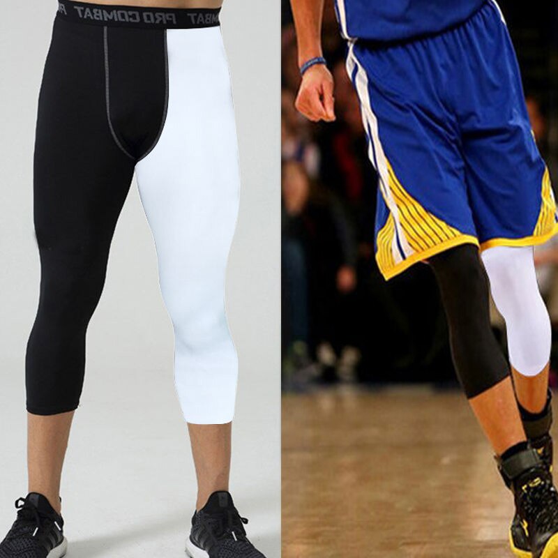 Pantalones de compresión para correr para Hombre, mallas deportivas para Fitness, pantalones de entrenamiento de gimnasia, Leggings ajustados