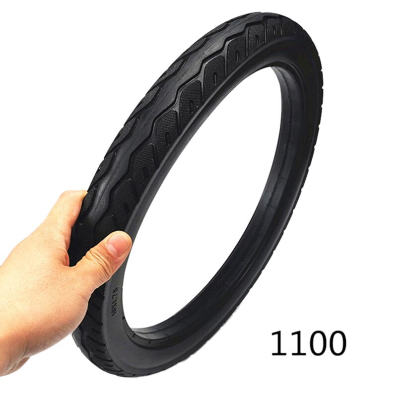 16 Inch 16 x 1.75 Bicycle Solid Tires Bicycle Bike Tires 16 x 1.75 Black Rubber Non-Slip Tires Cycling Tyre