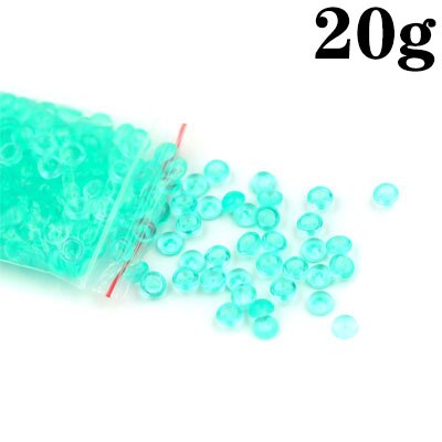 20g Bunte Perle Kugeln Hinaus Für Schleim Spielzeug Handwerk Fisch Tank Füllstoff Für Charms Hand Gum DIY Dekor Für kid Zubehör Liefert: 20g Sky Blue