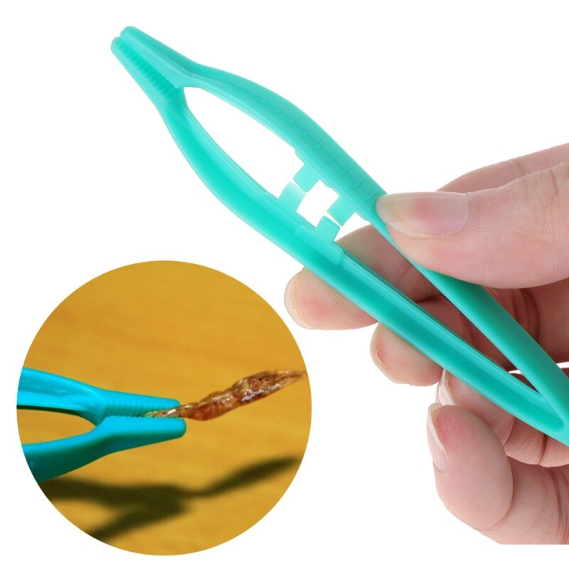 Pinzas de alimentación para reptiles, pinzas de sujeción, Clip de alimentador de plástico, terrario antideslizante, nuevas