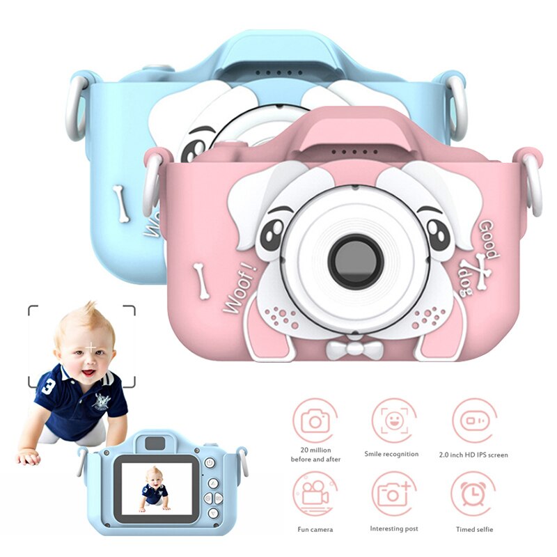 Crianças câmera à prova dwaterproof água 1080 p hd tela câmera de vídeo brinquedo dos desenhos animados bonito câmera ao ar livre fotografia crianças