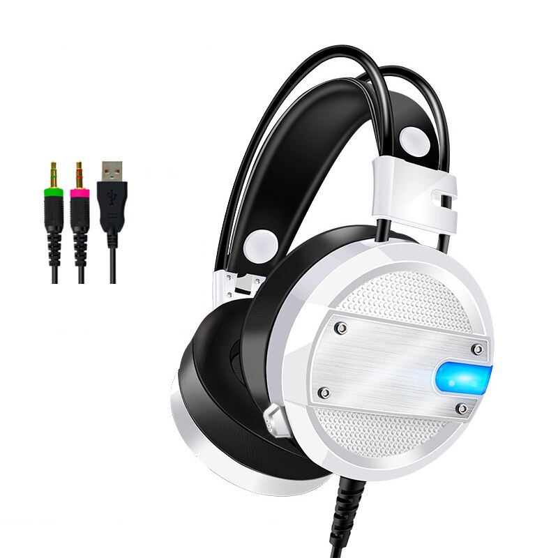 Gaming Headset Led Verlichting Voor Pc Xbox Een Stereo Surround Sound Noise Cancelling Wired Gamer Hoofdtelefoon Met Microfoon Auriculares