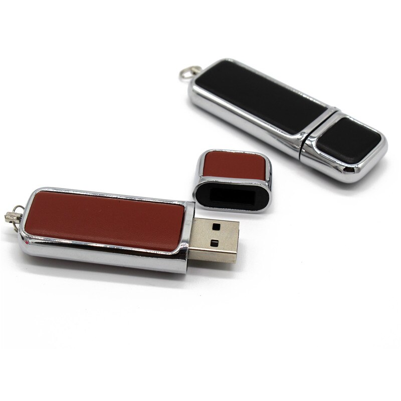 TEXT ME-Unidad Flash USB 2,0 de cuero, capacidad real, , 64GB, 4GB, 8GB, 16 GB, 32GB, especial