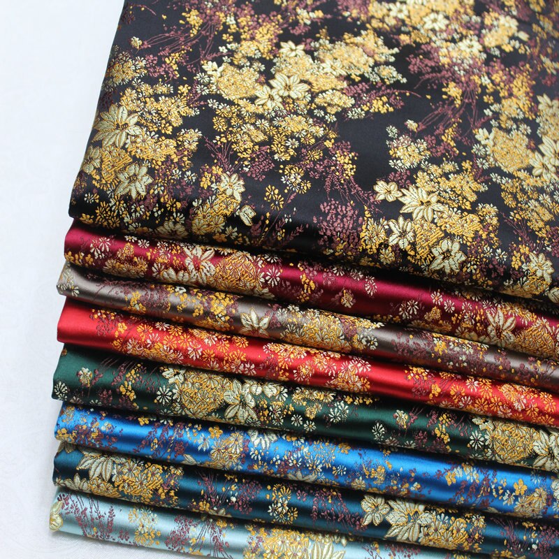 Breed 29 "Chinese Cheongsam Pop Jurk Mongoolse Gown Stof Film Tv Satijn Materiaal Decoratie Diy Jacquard Brocade Doek