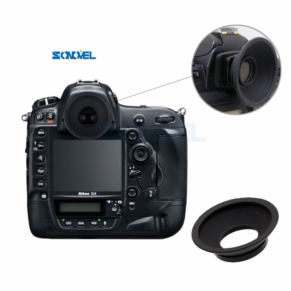 Gummi kamera øjenkop okular okular dk -19 til nikon  d700 d800 d4 d3s d3x d2x d2h f5 f6 dk19 kamera tilbehør