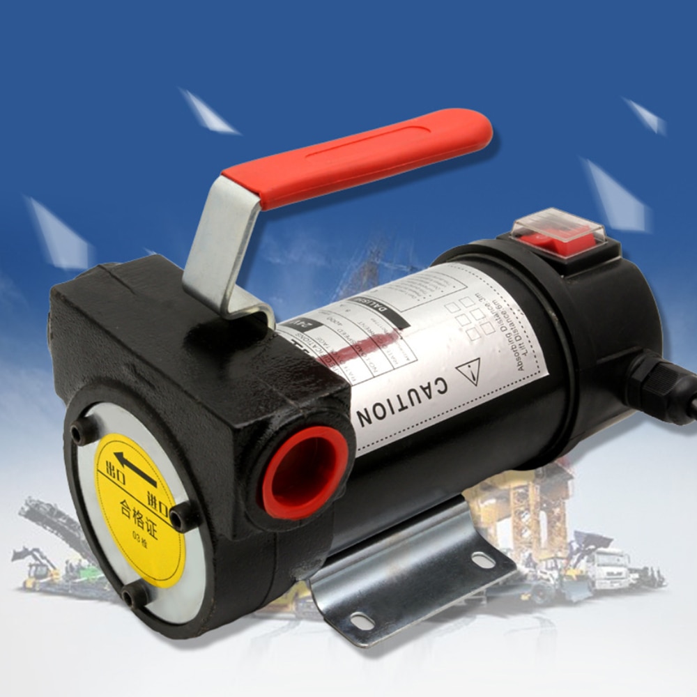 Portable Small size Self-priming Rotary Vane Pump 175W 12V Electric Fuel Transfer Pump Applicable for Kerosene Oil