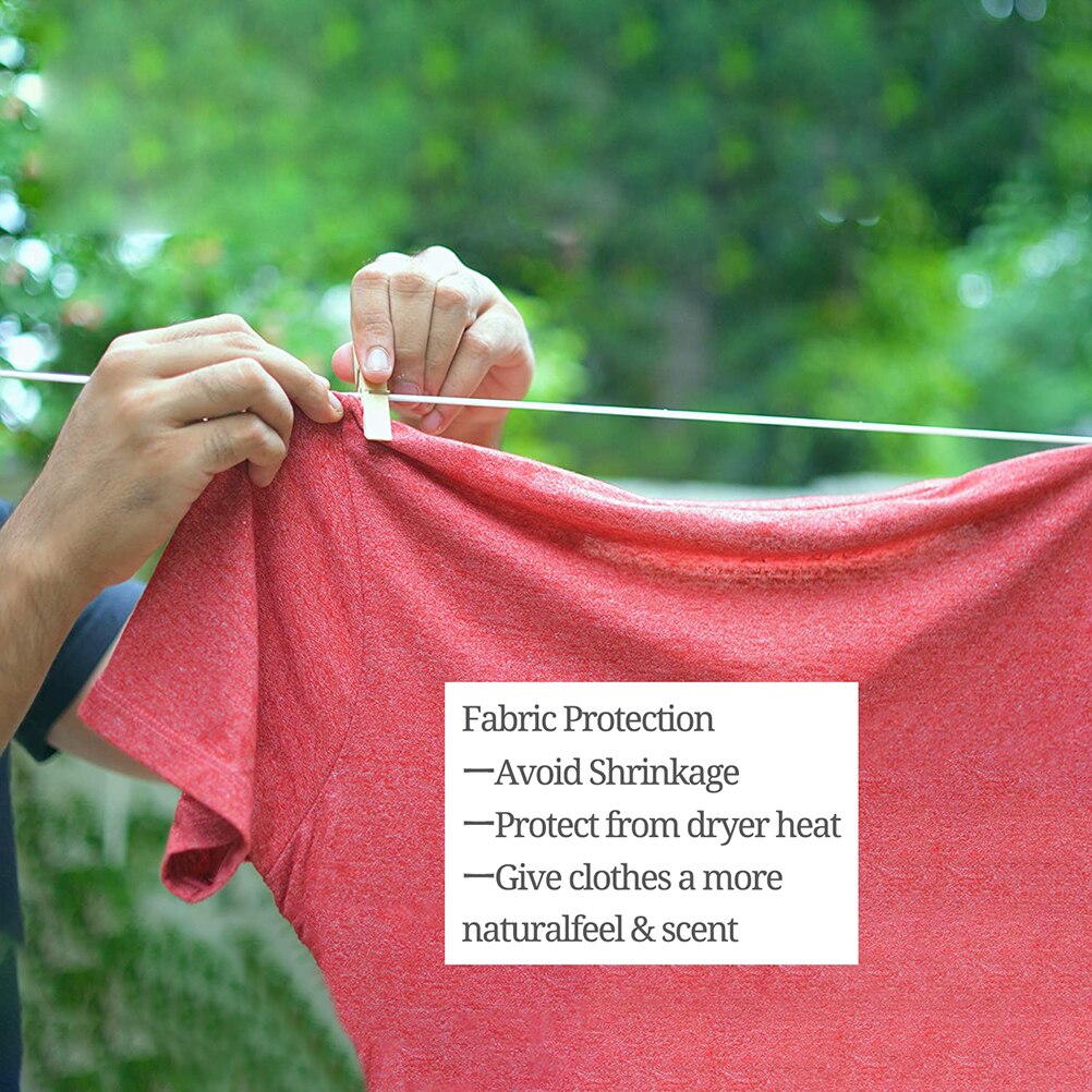 Retractable Clothesline Portable Heavy Duty Indoor Outdoor Single Clothes Drying Rack Retracting Clothes Line with Wall Hanging