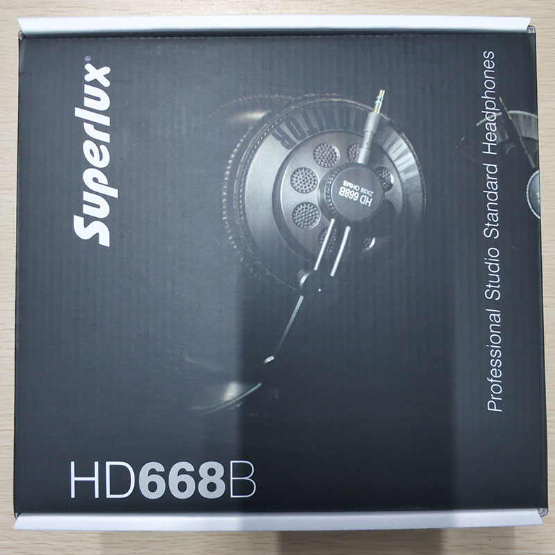 Superlux HD668B Hoofdtelefoon Professionele Semi-open Studio Standaard Dynamische Headset Monitoring Voor Muziek Afneembare diepe Bas: Black With Package