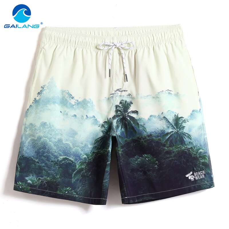 Badpak mannen Badpak Cartoon Jungle Gedrukt Board shorts Slips plavky Snel droog surfen slips joggers Badmode mesh