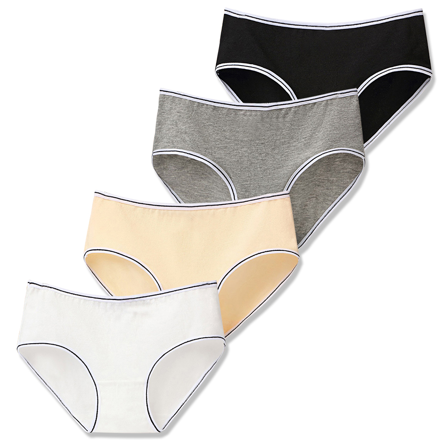 Lot de 4 culottes en coton pour adolescentes, sous-vêtements d'entraînement pour jeunes filles de 8 à 16 ans: heihuifubai