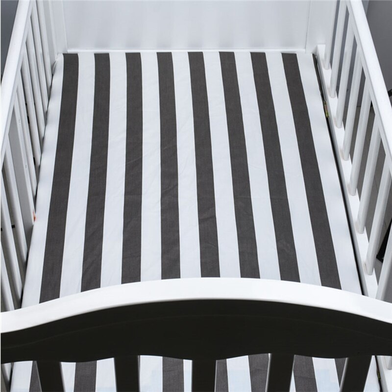 Sábana ajustable para bebé de 130x70 cm, Sábana 100% de algodón textil para el hogar, cubre sábanas, Protector de colchón, sábana para cuna, juego de cama para bebé