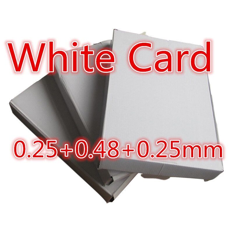 Inkjet PVC Nicht-laminiert Weiß Karte Gold Karte Silber Karte matt Karte Material doppelseitige Menü Rezept Papier a4 pvc karte: dünn Weiß