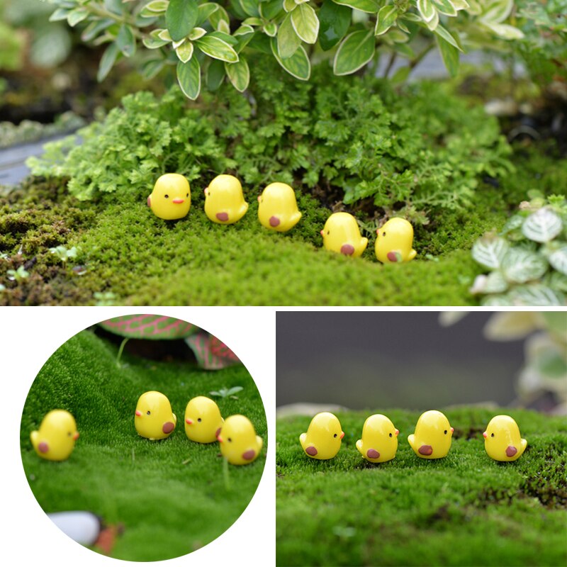 10 sztuka/paczka rzemiosło żywiczne mini bajki ogród bonsai wystrój mała żółta laska mała zabawka