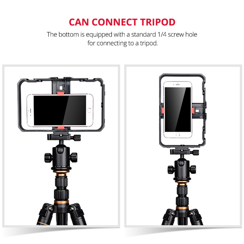 Video Camera Cage Stabilizer Film Making Rig for Cell Phone Handheld Bracket JHP-Best