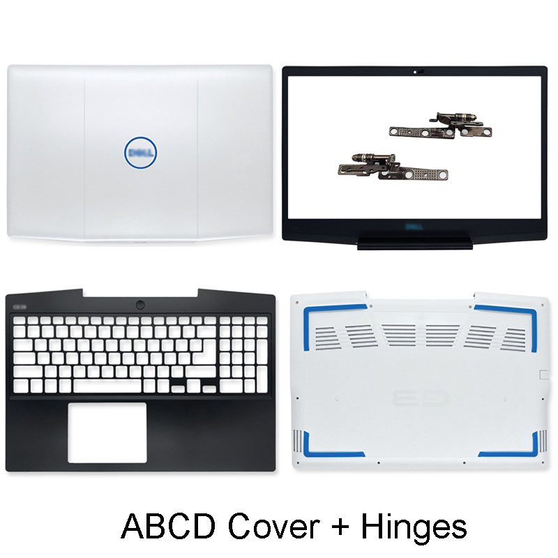 Laptop LCD Back Cover For Dell G3 3590 Series A B C D Top Cover Front Bezel Palmrest Bottom Case Hinges White 03HKFN