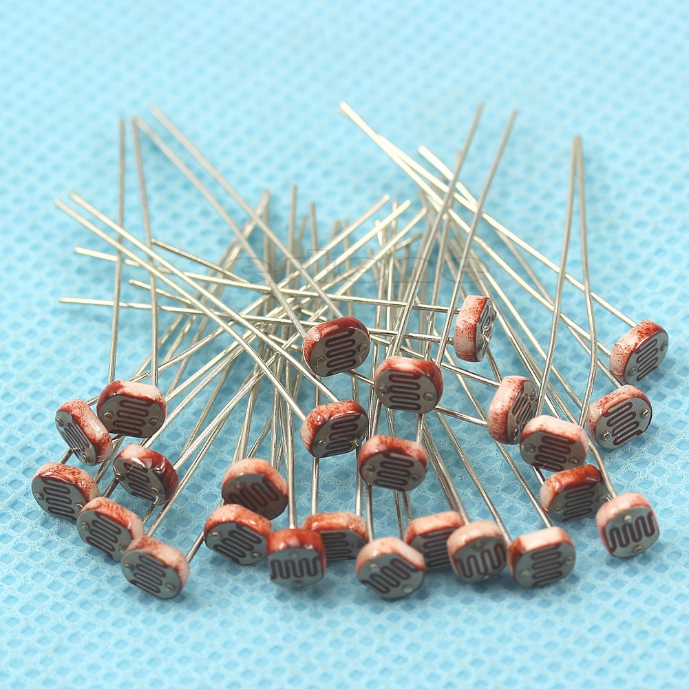 20 st fotoresistor  gl5528 ldr motstånd foto ljusberoende ljussensor 40je