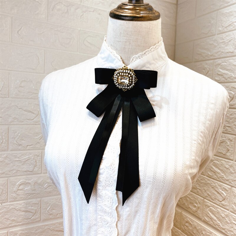 Nowy modny Wykonany ręcznie muszka damska Szkoła Wyższa wiatr brytyjski londyn koreańska koronka wstążka serpentyna koronkowa koszula Bowtie męska biżuteria
