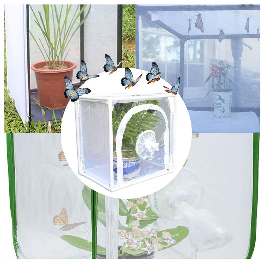 Mini Plant Greenhouse PVC Multifunctional Plant Insulation Shed Insect Proof Tent Insect Breeding Cage Indoor And Outdoor