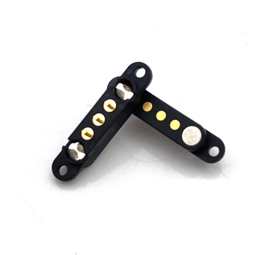 2/3/4/5- poliger magnetischer dc-stecker mit ösen, wasserdicht, mit federmechanismus, pogo-pin-stecker, pogo-pin-stecker, -buchse, federbelastet: Rot / 5-9 stck.