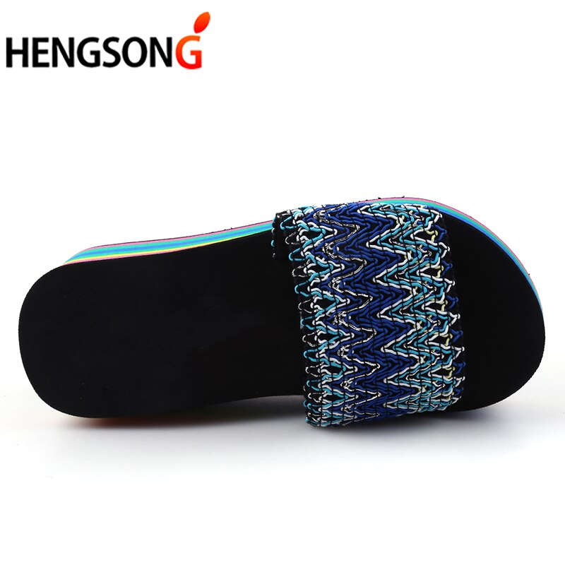Women Beach Sandals Summer Beach Shoes Woman Wave Print Water Shoes Woman Outdoor Sandals Sneakers