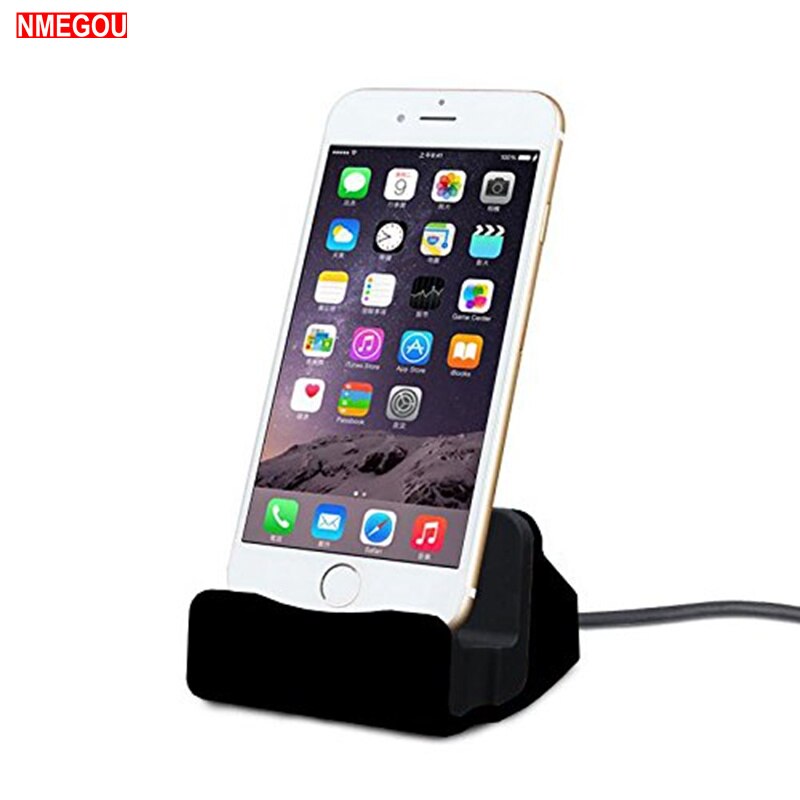 Opladen Dock Station Telefoon Houder Voor Iphone X Xr Xs Max 8 7 6 6S Plus 5 5S 5c Se Ondersteuning Mobiele Telefoon Desktop Charger Stand