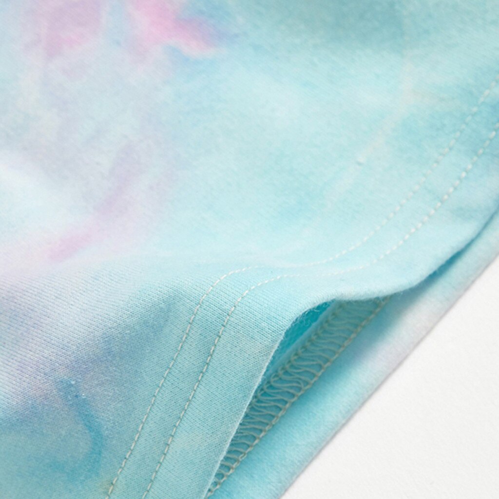 Letter Printed Hoodies Sweatshirts Teen Kids Girls Pullover Multicolor Tie dye Hooded Hoodies Tops Clothes roupa infantil menina