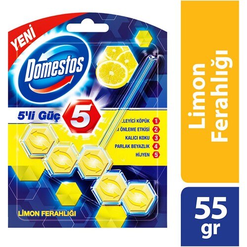 Domestos Wc Blok 5'li Power Limon Spaciousness 4'lbl Set