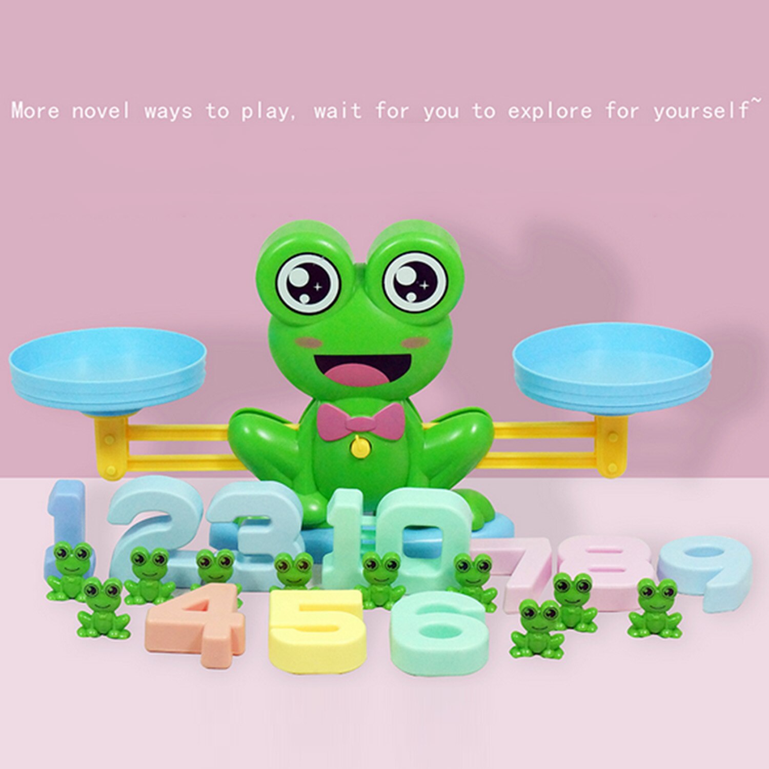 Kids Leuke Cartoon Kikker Weegschaal Tellen Aantal Leren Optellen En Aftrekken Wiskundige Bewerking Math Matching Game Speelgoed