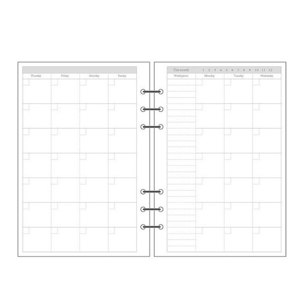 Monthly To-Do List Refill Paper - Spiral Binder Loose Leaf Inner Pages for Daily Planner Notebook: Dark Khaki