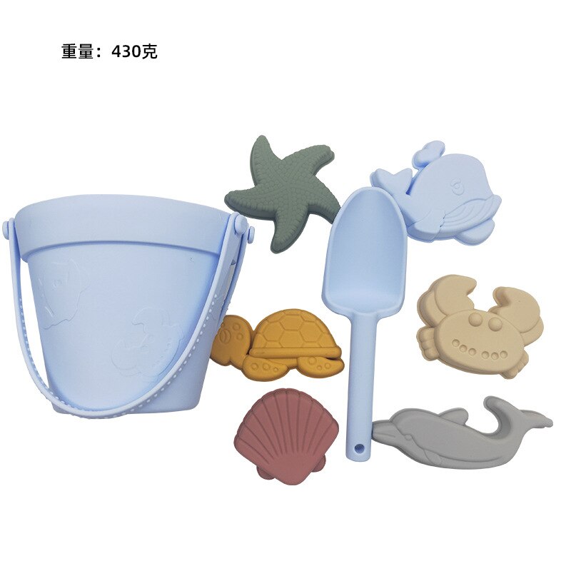 Summer Beach Toys Ins Style Soft Silicone Animal Model Sandbox Set Beach Play Swimming Sand Water Game Play Outdoor Toy For Baby: ATS200116B