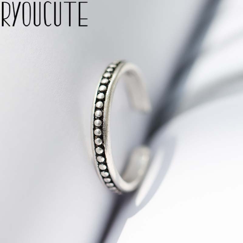 Bohemian Vintage Zilveren Kleur Ronde Ringen Voor Vrouwen Bruiloft Sieraden Grote Verstelbare Antieke Verlovingsringen Anillos