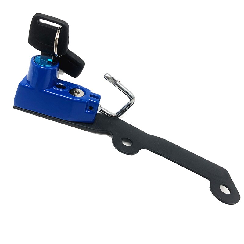 Candado antirrobo para casco de motocicleta, accesorio de aleación de aluminio para Kawasaki Z1000 Z, 1000, , , ,: Azul