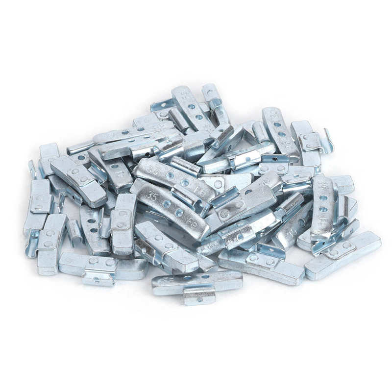 Araba kar zinciri araba aksesuar 35g/1.23oz p-stil aluminiumslegering klip-på hjulvægt dækreparationsdele auto: Stil 1