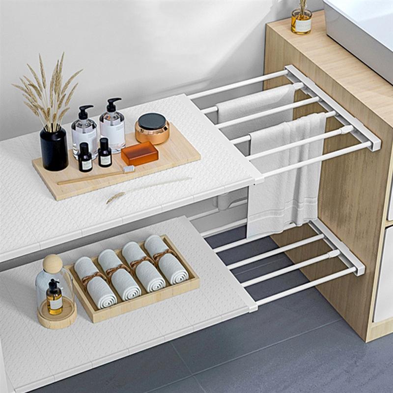Closets Shelf Divider Adjustable Storage Rack Shelf Organizer for Home Bedroom